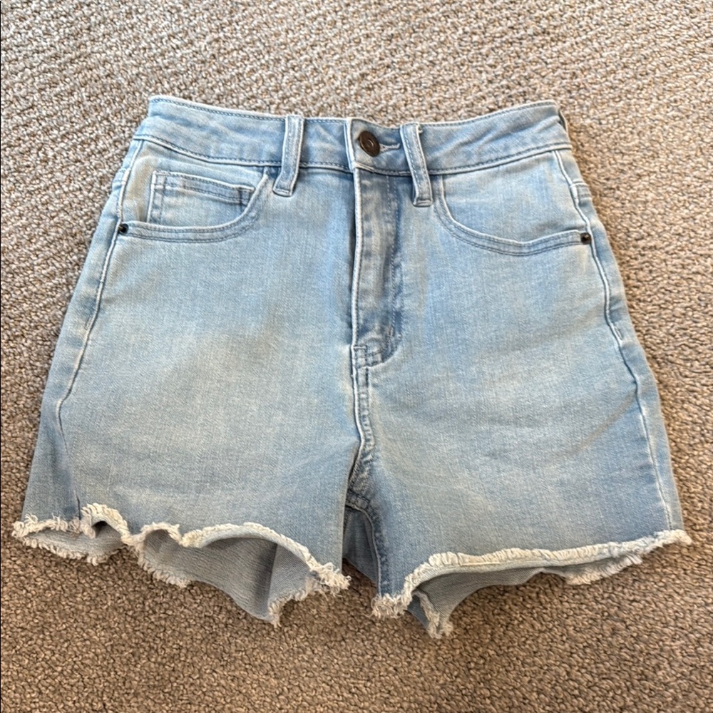 Light Blue Denim Women's Shorts
